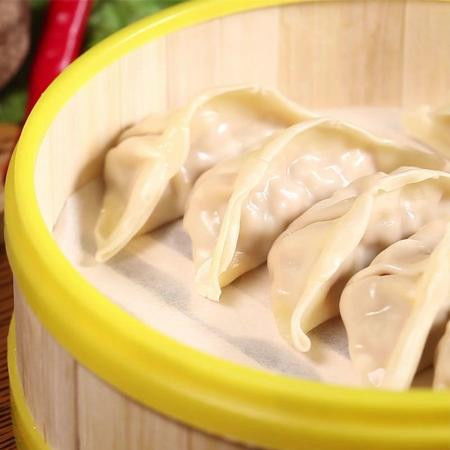 荠菜蒸饺与煎饺 鲜肉香菇玉米饺子的早餐新选择